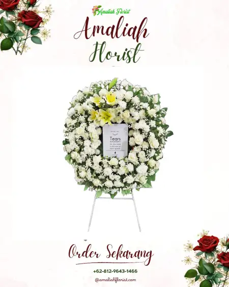 Krans Bunga Duka bandara ahmad yani semarang