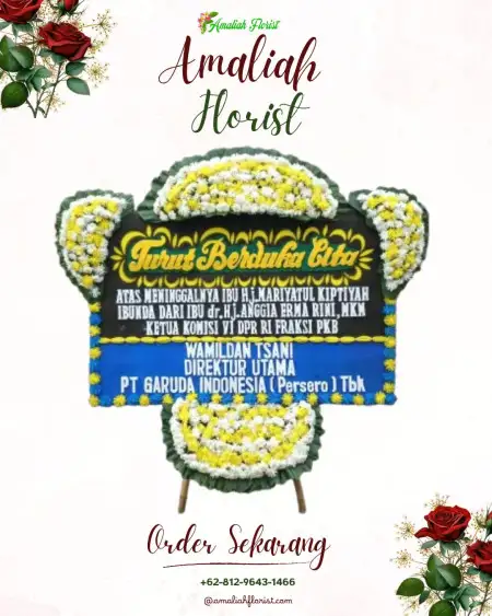 Papan Bunga Duka bandara ahmad yani semarang